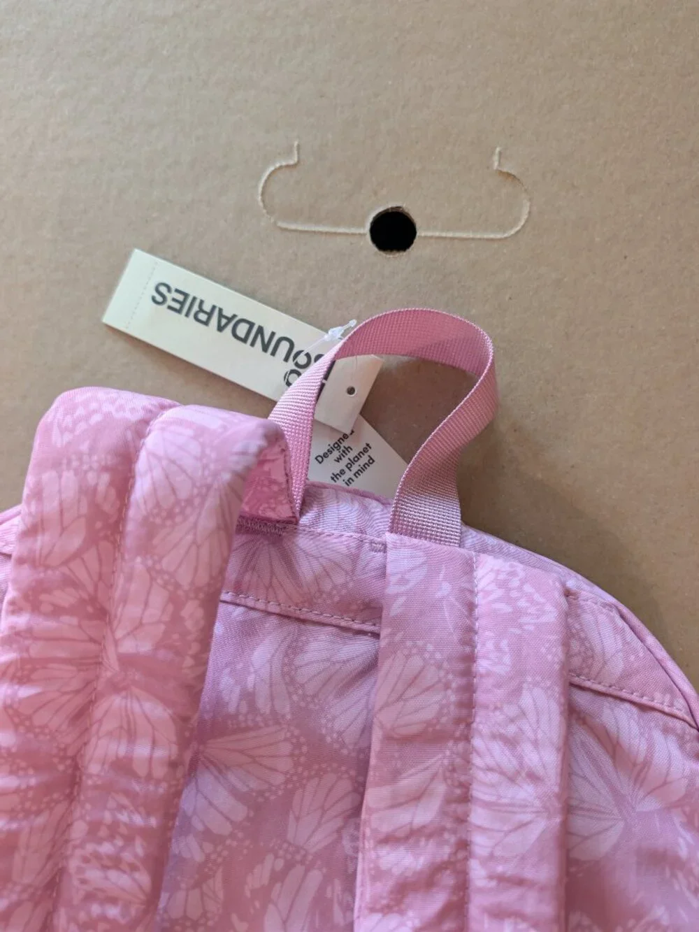 No Boundaries Dome Backpack Rosy Lilac Butterfly Pink Purple NWT